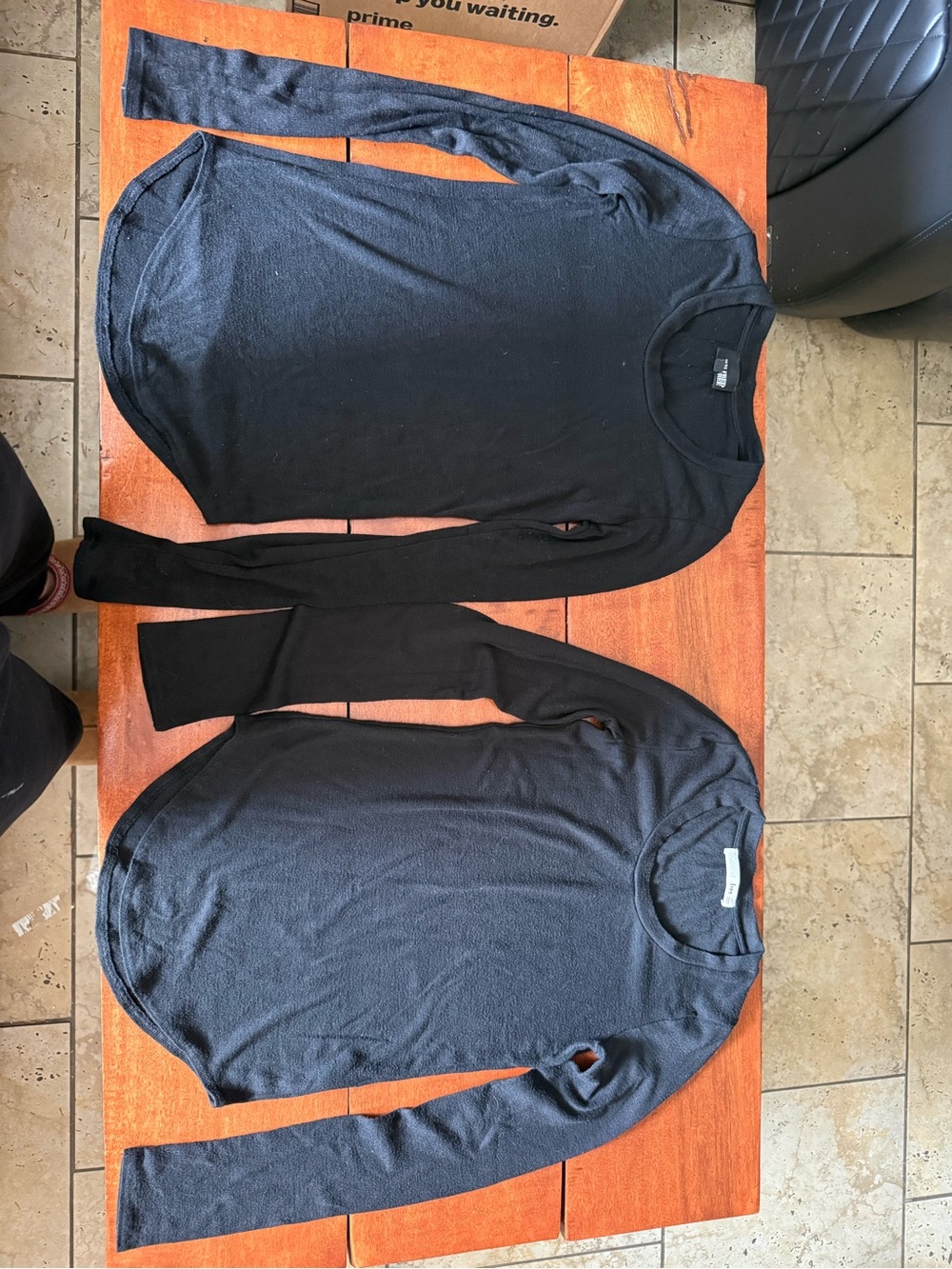Wilfred Black long sleeve Crewnecks